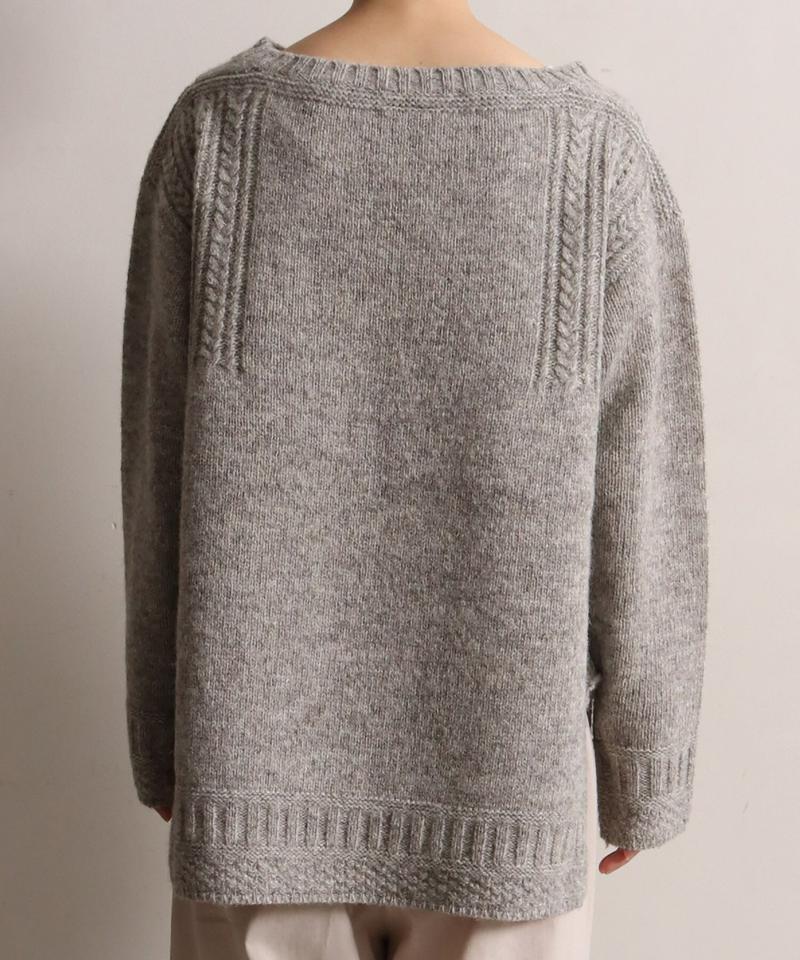 ECOLOGYボートネックスリットプルオーバー（cardo fabrica）