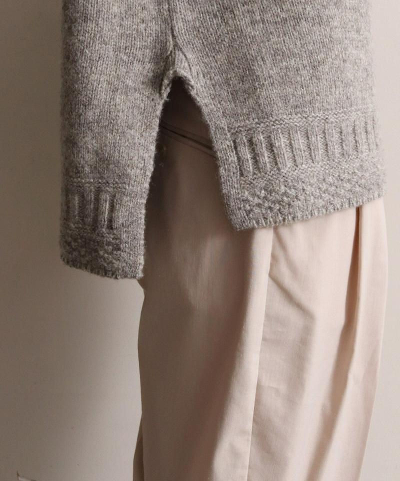 ECOLOGYボートネックスリットプルオーバー（cardo fabrica）