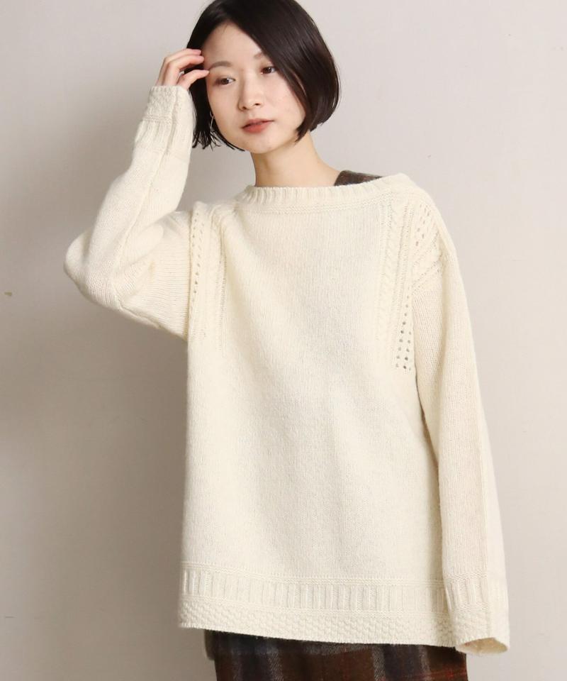 ECOLOGYボートネックスリットプルオーバー（cardo fabrica）