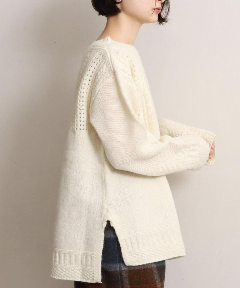 ECOLOGYボートネックスリットプルオーバー（cardo fabrica）