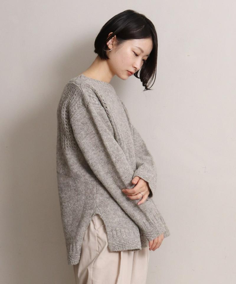 ECOLOGYボートネックスリットプルオーバー（cardo fabrica）