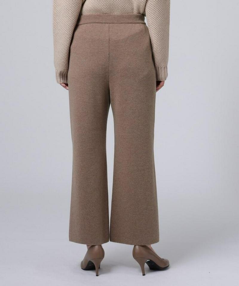 ジョイントウール ニットワイドパンツ