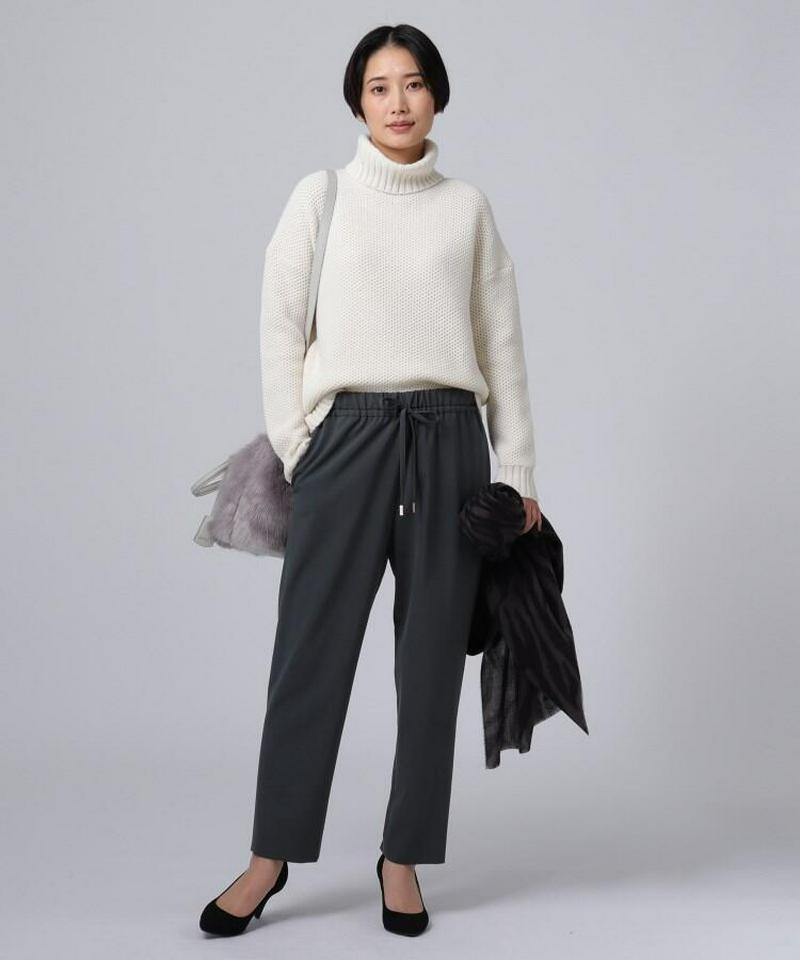 シルクカシミヤタートルネックニット