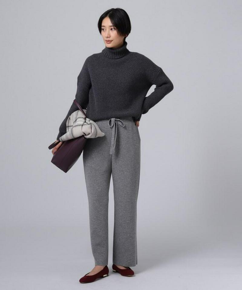 シルクカシミヤタートルネックニット