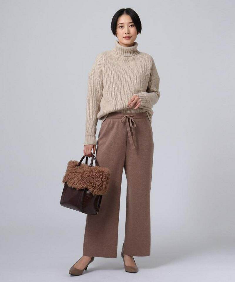 シルクカシミヤタートルネックニット