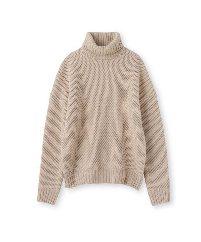 シルクカシミヤタートルネックニット