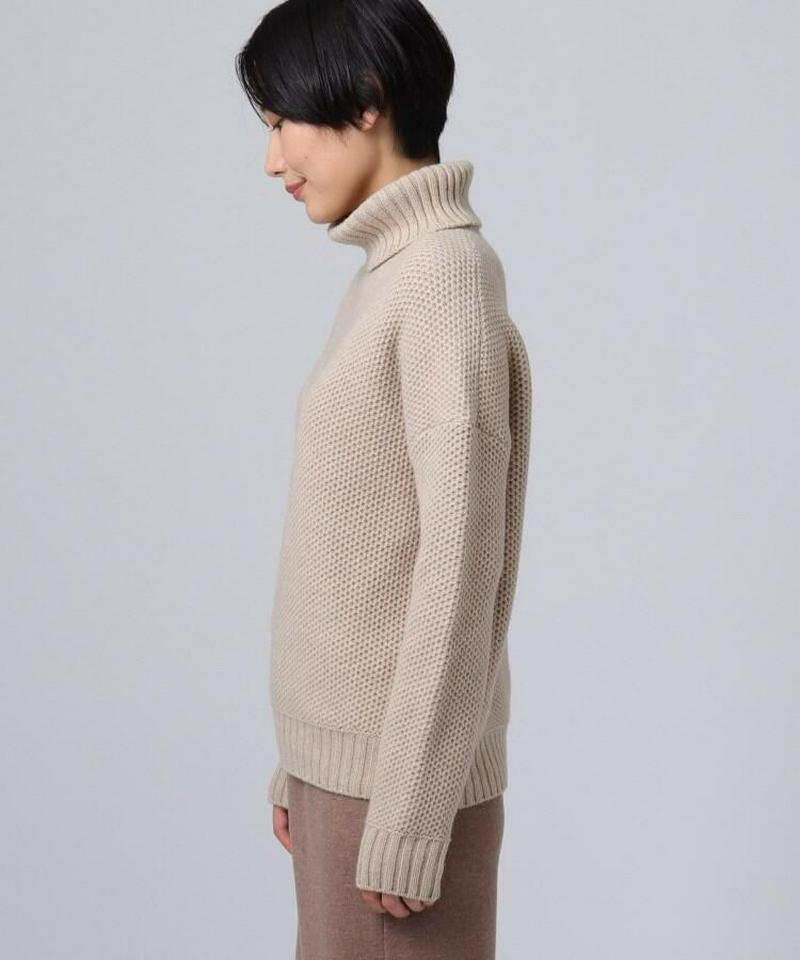 シルクカシミヤタートルネックニット