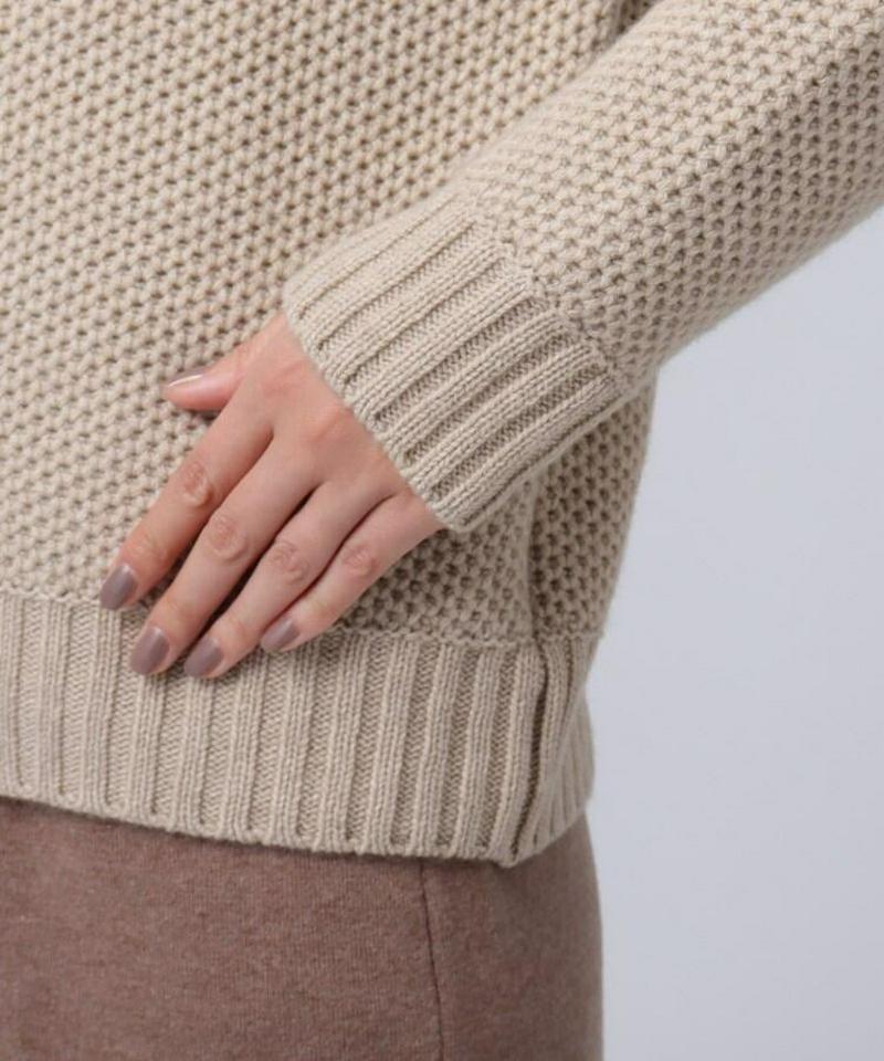 シルクカシミヤタートルネックニット