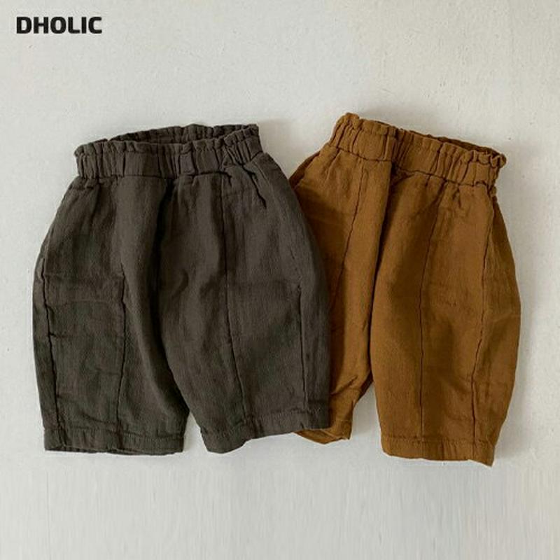 【キッズ20%OFF】クロップドパンツ・u06263 キッズ【0~2才】【pt】【パンツ ズボン ボトムス クロップド 単色 無