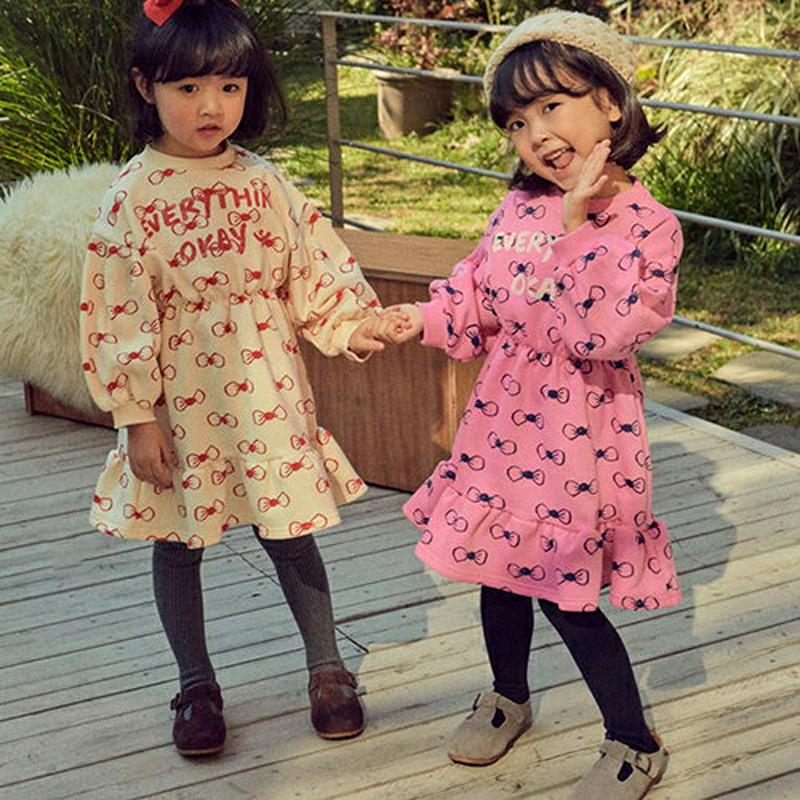 【キッズ20%OFF】裏起毛リボンフレアワンピース・u08392 キッズ【3~8才】【ops】【ワンピース ミディ丈 ミディワン