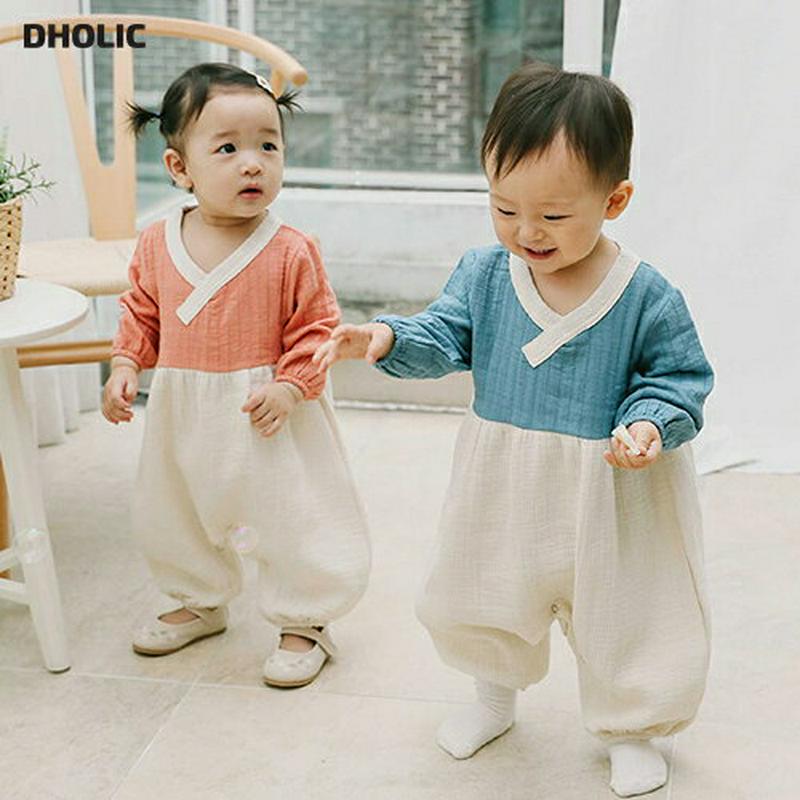 【キッズ20%OFF】チョゴリロンパース・u06307 キッズ【0~2才】【bc】【ロンパース チョゴリ 韓服 長袖 長ズボン 