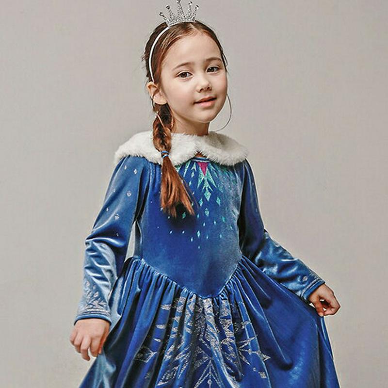 ファーマント付フレアワンピース・p008345 キッズ【3~8才】【ops】【ワンピース ロング ロングワンピース 長袖 フレア フレアワンピース ファー マント 可愛い かわいい 女の子 冬 韓国 韓国子供服 子供 こども 子供服 こども服】【KIDS】【WS】