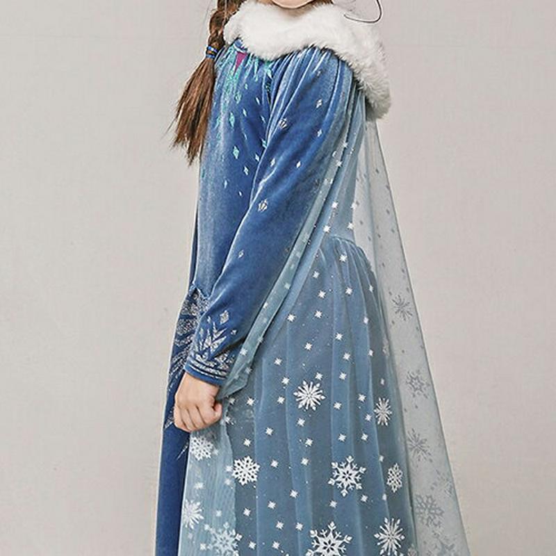 ファーマント付フレアワンピース・p008345 キッズ【3~8才】【ops】【ワンピース ロング ロングワンピース 長袖 フレア フレアワンピース ファー マント 可愛い かわいい 女の子 冬 韓国 韓国子供服 子供 こども 子供服 こども服】【KIDS】【WS】