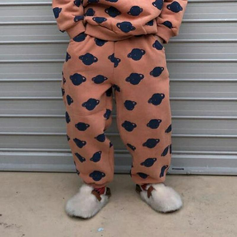 【キッズ30%OFF】裏起毛パターンパンツ(kids)・u08372 キッズ【3~8才】【pt】【パンツ　ズボン ボトムス 長ズボン ロングパンツ 総柄 裏起毛 カジュアル ラフ ウエストゴム 女の子 男の子 冬 韓国 韓国子供服 子供 こども 子供服 こども服】【KIDS】