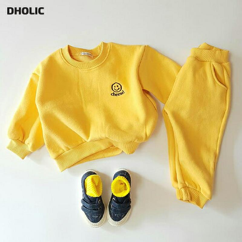 【キッズ30%OFF】裏起毛スマイル刺繍スウェット上下SET・u08363 キッズ【3~8才】【set】【セットアップ setup 上下 トップス スウェット トレーナー パンツ ズボン 長ズボン スマイル 裏起毛 刺繍 女の子 男の子 冬 韓国 韓国子供服 子供 こども 子供服 こども服】【KIDS】