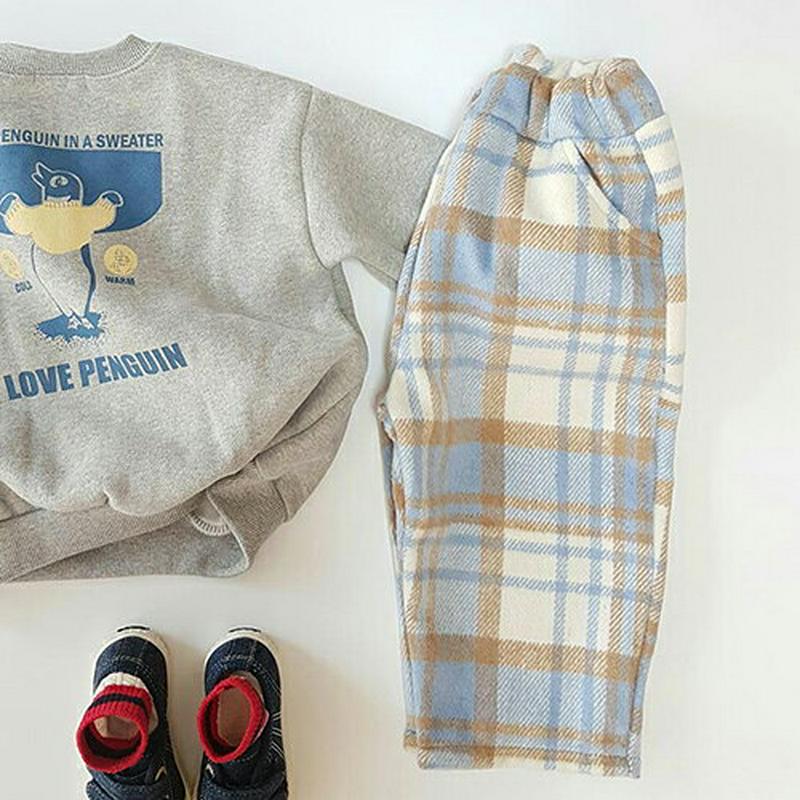 【キッズ20%OFF】ウールブレンドチェックパンツ・u08361 キッズ【3~8才】【pt】【パンツ ズボン ロングパンツ 長ズ