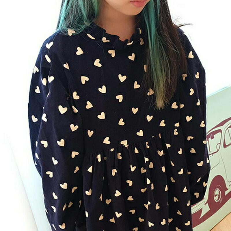 【キッズ20%OFF】フリルハートワンピース(kids)・u08378 キッズ【3~8才】【ops】【ワンピース ロング ロング