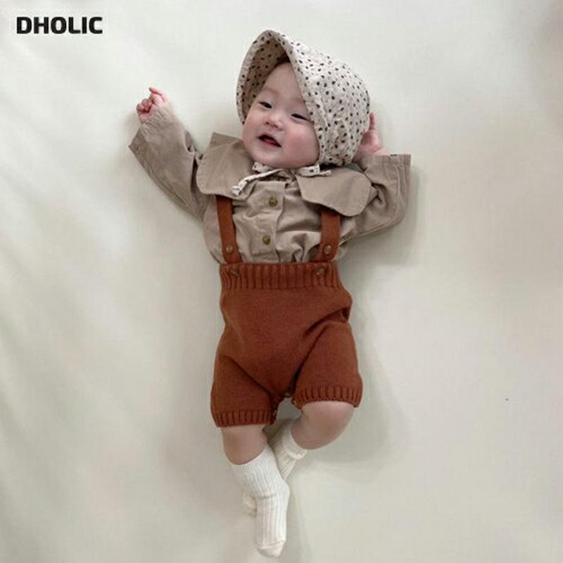 【キッズ20%OFF】ニットストラップパンツ・u06282 キッズ【0~2才】【pt】【パンツ ズボン ボトムス ハーフパンツ 