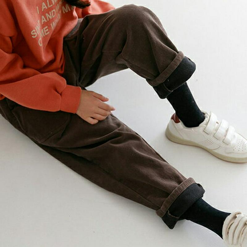 【キッズ30%OFF】裏起毛ポケットパンツ(kids)・u08265 キッズ【3~8才】【pt】【パンツ ズボン ロングパンツ 長ズボン 裏起毛 単色 無地 シンプル カジュアル ラフ 女の子 男の子 冬 韓国 韓国子供服 子供 こども 子供服 こども服】【KIDS】