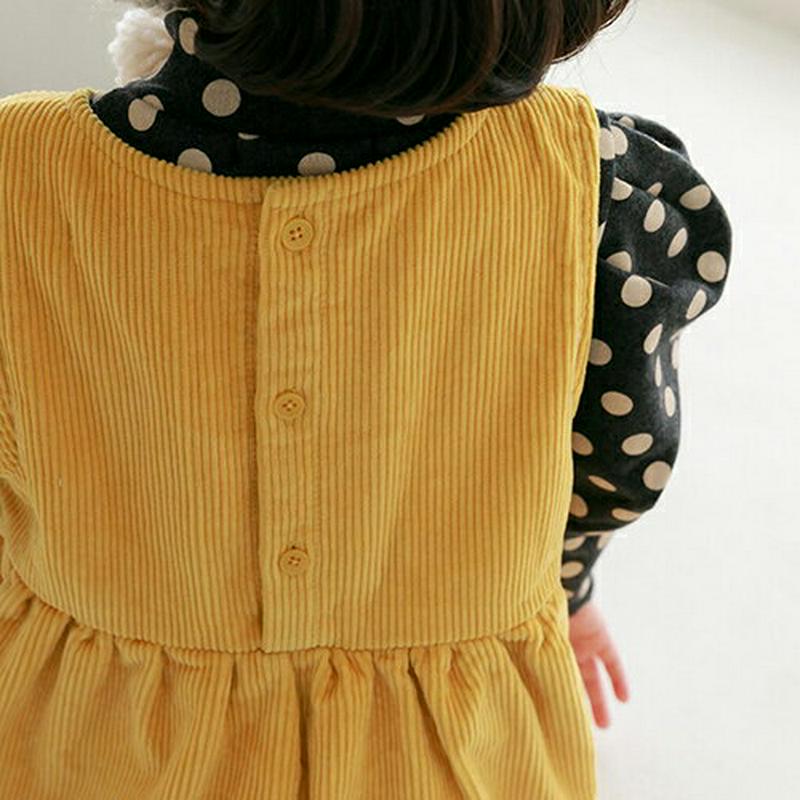 【キッズ20%OFF】刺繍ポケットコーデュロイワンピース・u08258 キッズ【3~8才】【ops】【ワンピース スリーブレス 