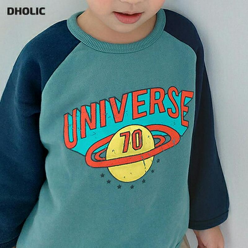 【キッズ20%OFF】裏起毛UNIVERSEソフトスペースTシャツ・u08327 キッズ【3~8才】【tops】【トップス Tシ