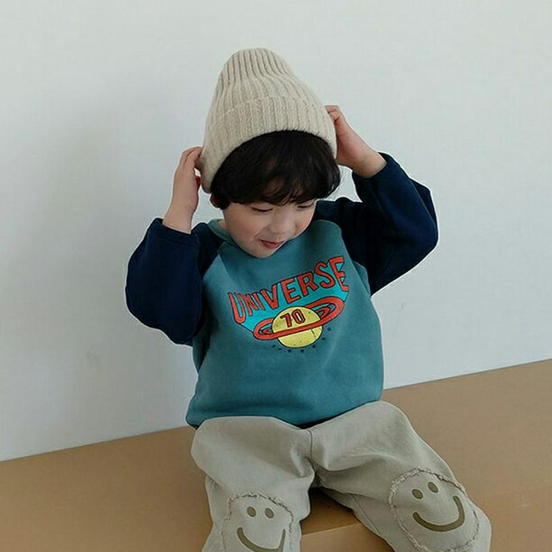 【キッズ20%OFF】裏起毛UNIVERSEソフトスペースTシャツ・u08327 キッズ【3~8才】【tops】【トップス Tシ