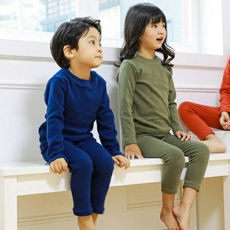 【キッズ30%OFF】ベーシックインナー上下SET・u08249 キッズ【3~8才】【set】【セットアップ setup トップス 長袖 パンツ ズボン ベーシック 単色 無地 シンプル カジュアル ラフ 女の子 男の子 秋 冬 韓国 韓国子供服 子供 こども 子供服 こども服】【KIDS】