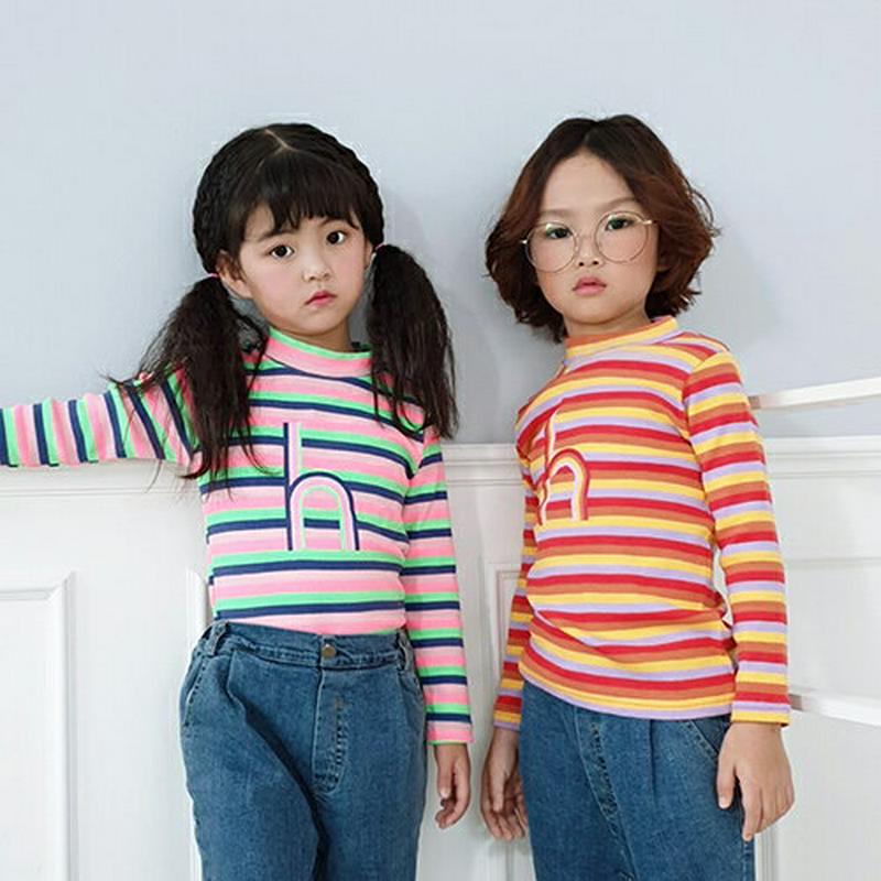 【キッズ20%OFF】h配色ボーダーTシャツ・u08296 キッズ【3~8才】【tops】【トップス Tシャツ 長袖 ボーダー 