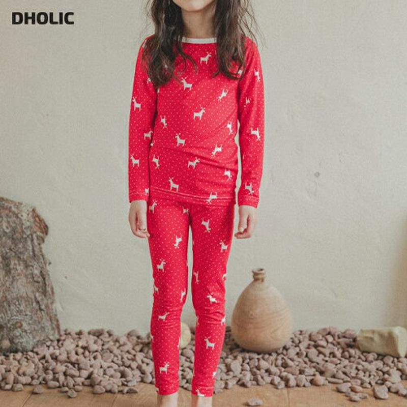 【キッズ20%OFF】アニマルパジャマSET(レッド)・p008221 キッズ【3~8才】【uw】【パジャマ ルームウェア 部屋