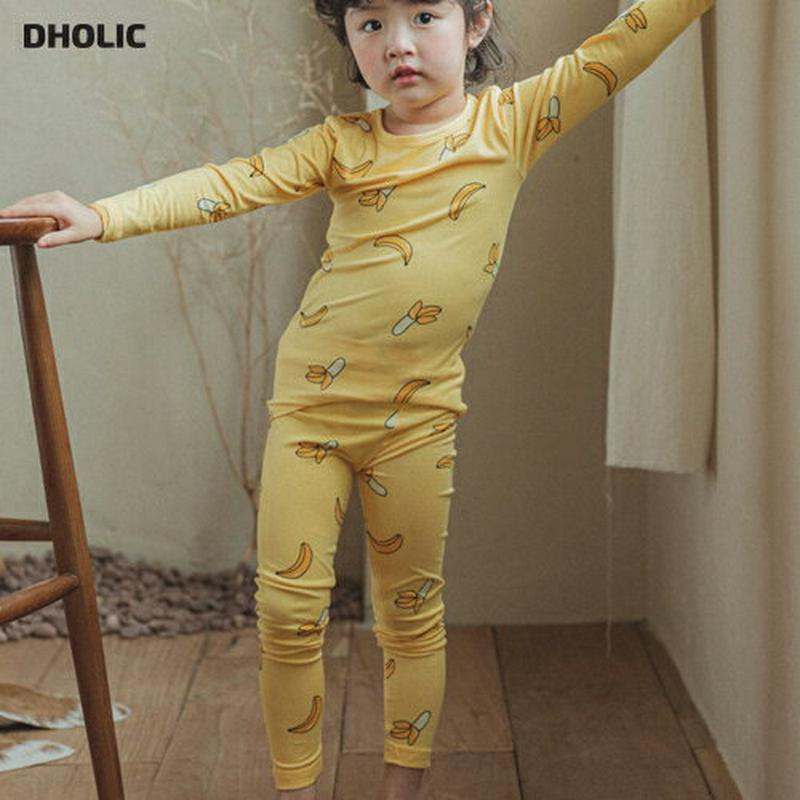 【キッズ20%OFF】フルーツパジャマSET(イエロー)・p008215 キッズ【3~8才】【uw】【パジャマ ルームウェア 部