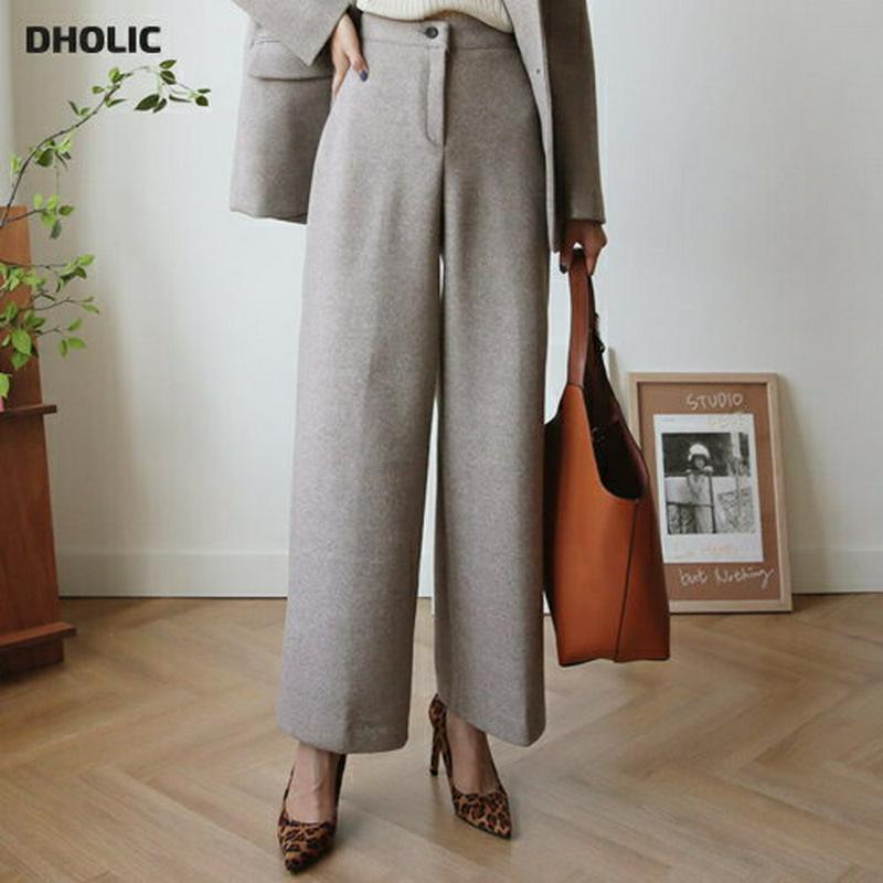 【新作10%OFF】メランジスラックス・全3色・t60996 レディース【pt】【韓国 ファッション ボトムス ズボン パンツ 