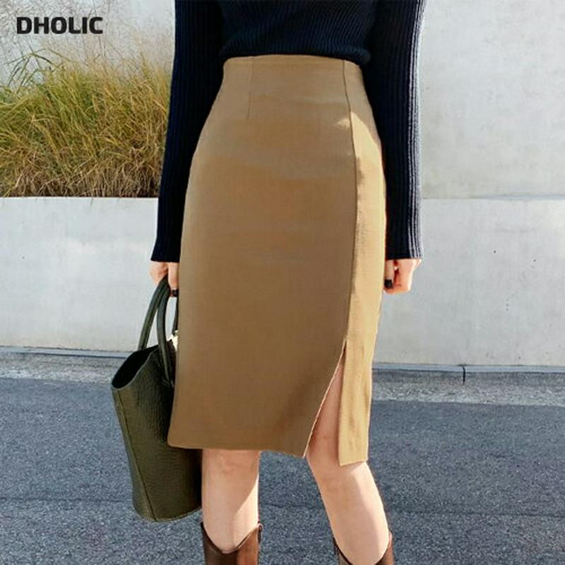 【新作10%OFF】Hラインスリムスカート・全5色・t64891 レディース【sk】【韓国 ファッション ボトムス スカート ミ
