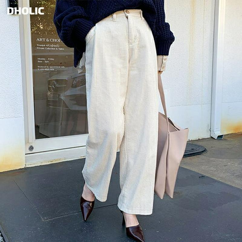 【新作10%OFF】コーデュロイワイドパンツ・全3色・t64894 レディース【pt】【韓国 ファッション ボトムス ズボン パ