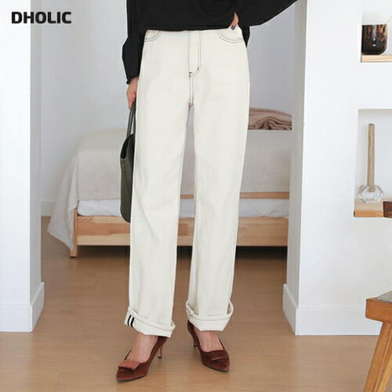 【新作10%OFF】ステッチストレートパンツ・全2色・t61006 レディース【pt】【韓国 ファッション ボトムス ズボン パ