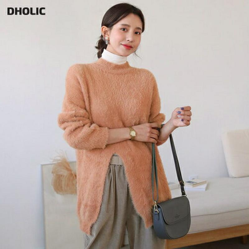 【新作10%OFF】ソフトスリットニット・全4色・b60987 レディース【tops】【韓国 ファッション トップス ニット ニ