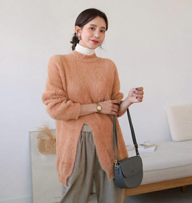 【新作10%OFF】ソフトスリットニット・全4色・b60987 レディース【tops】【韓国 ファッション トップス ニット ニ