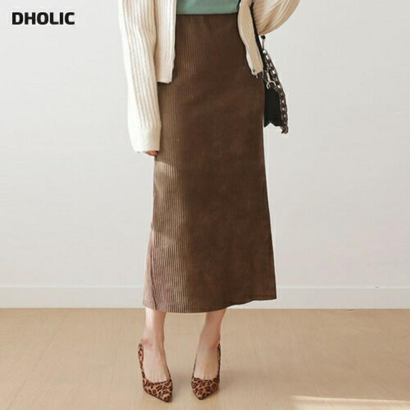 【新作10%OFF】コーデュロイHラインスカート・全3色・b61010 レディース【sk】【韓国 ファッション ボトムス スカー