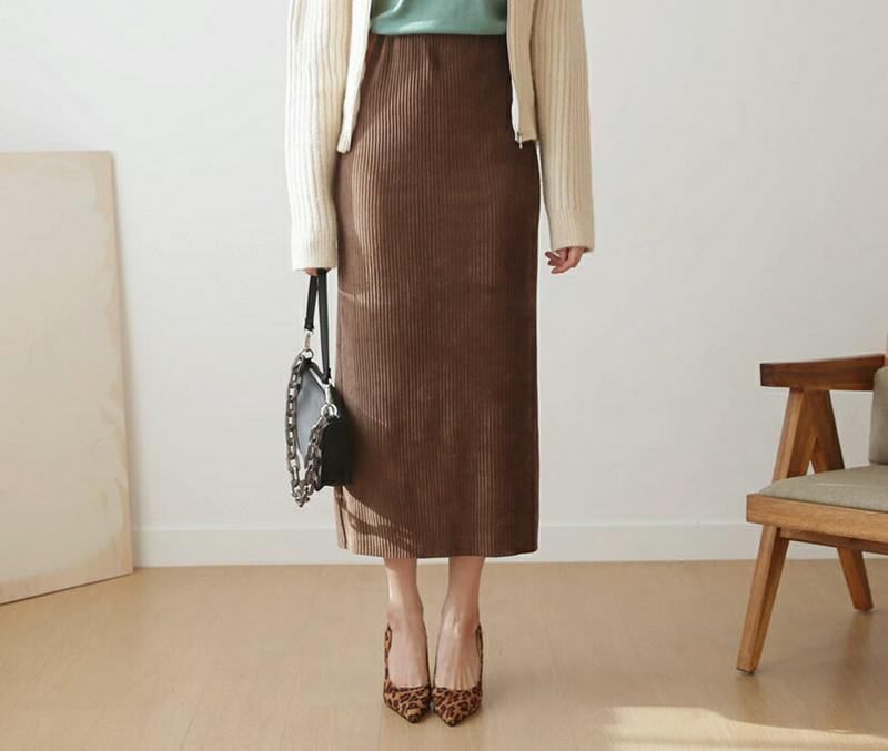 【新作10%OFF】コーデュロイHラインスカート・全3色・b61010 レディース【sk】【韓国 ファッション ボトムス スカー