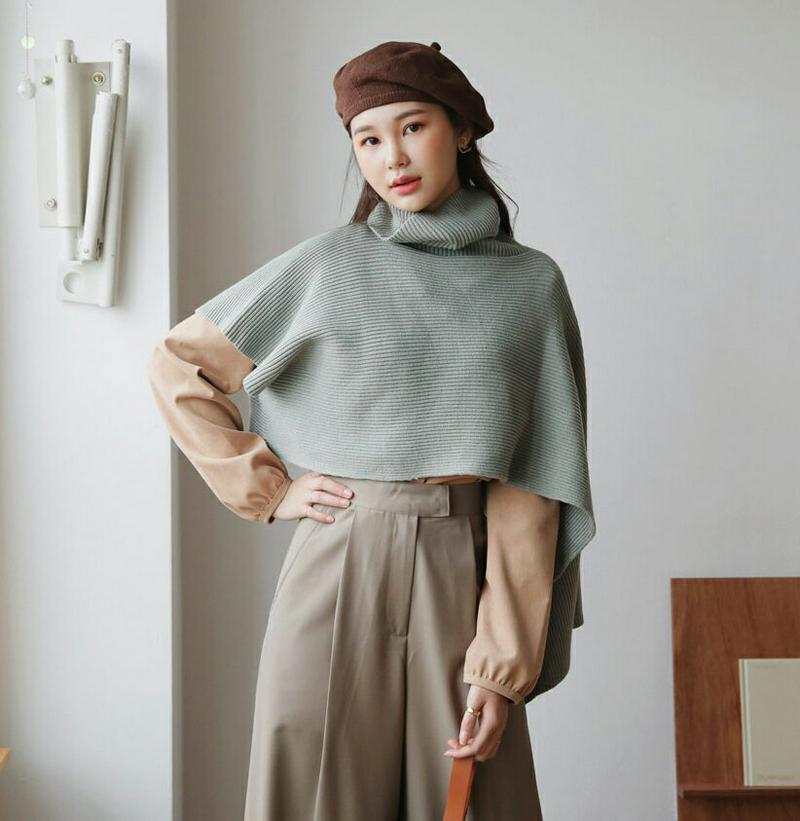 【新作10%OFF】アンバランスニット・全5色・b60951 レディース【tops】【韓国 ファッション トップス ニット ニッ