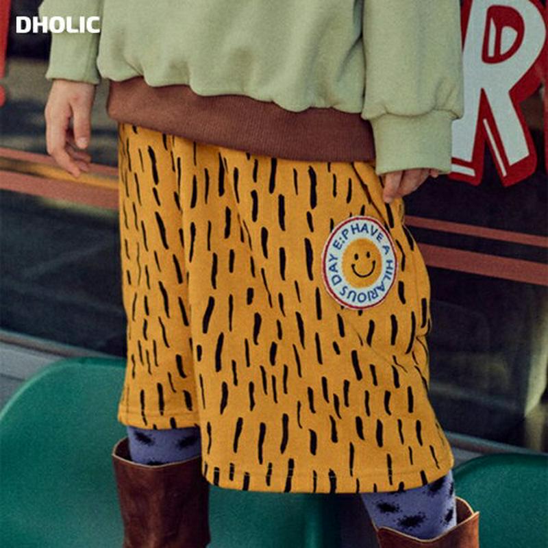 【キッズ20%OFF】パターンパッチスカート・u07994 キッズ【3~8才】【sk】【スカート ミディ丈 ミディスカート 総柄