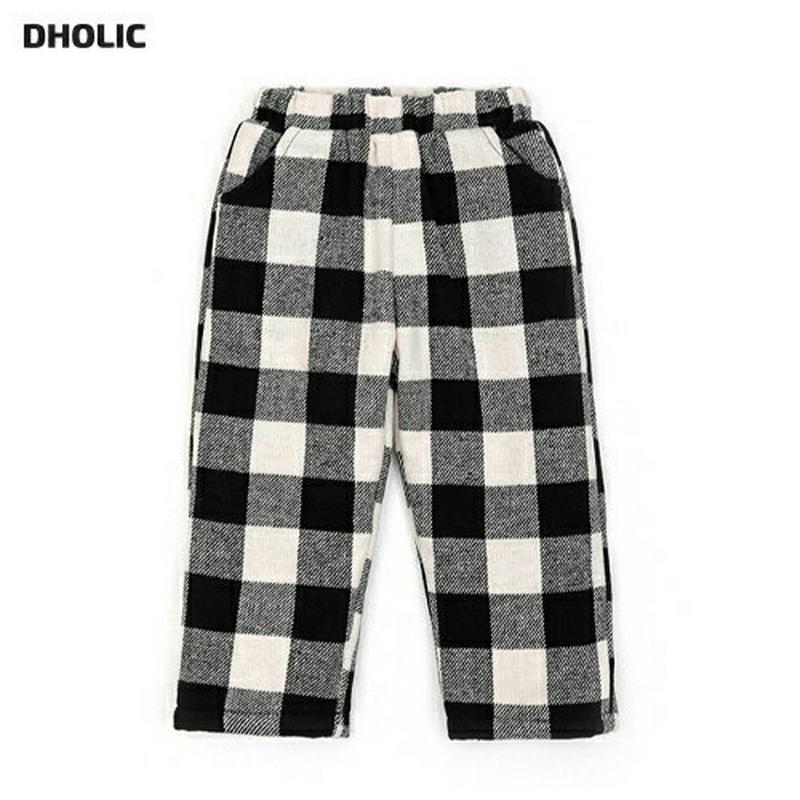 裏起毛チェックパンツ・p008167 キッズ【3~8才】【pt】【パンツ ズボン ロングパンツ 長ズボン チェック柄 ギンガムチェック 裏起毛 暖かい カジュアル ラフ 女の子 男の子 冬 韓国 韓国子供服 子供 こども 子供服 こども服】【KIDS】