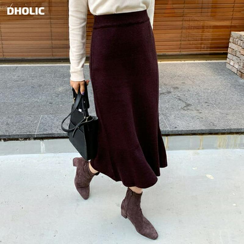 【新作10%OFF】ニットマーメイドスカート・全4色・b56194 レディース【sk】【韓国 ファッション ボトムス スカート 