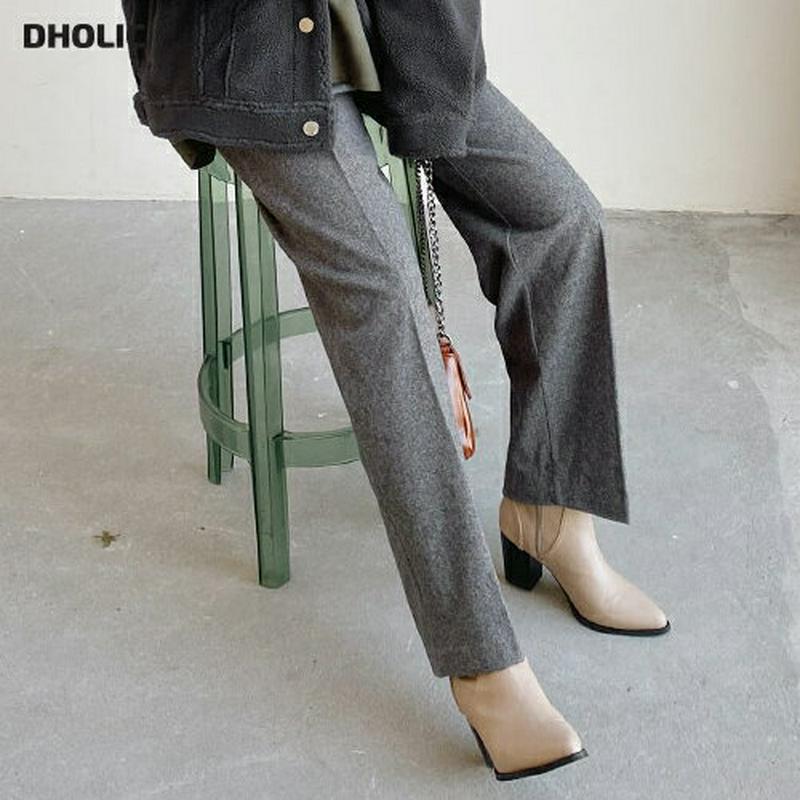 【新作10%OFF】ヘリンボーンパンツ・全3色・b64943 レディース【pt】【韓国 ファッション ボトムス ズボン パンツ 