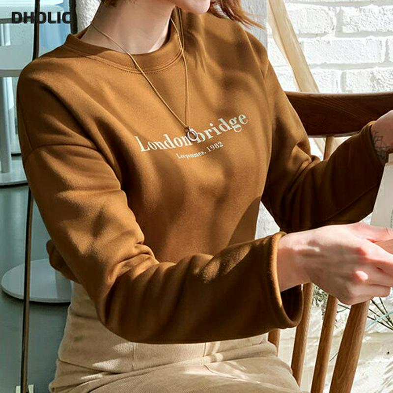【新作10%OFF】裏起毛レタリングTシャツ・全4色・t56160 レディース【tops】【韓国 ファッション トップス Tシャ