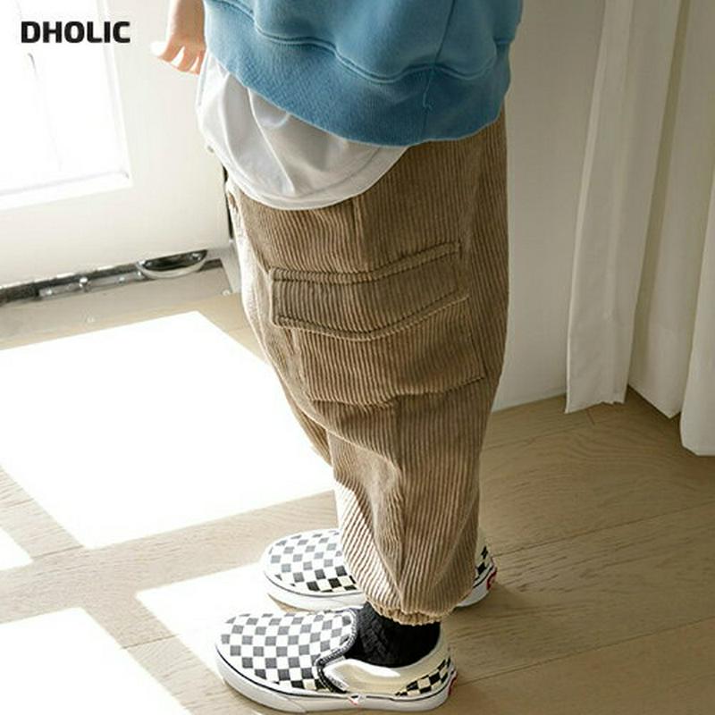 【キッズ20%OFF】裏起毛コーデュロイジョガーパンツ・u08449 キッズ【3~8才】【pt】【パンツ ズボン ロングパンツ 