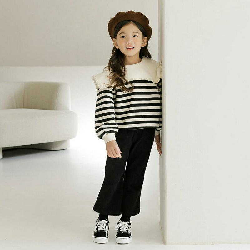 【キッズ20%OFF】裏起毛ブーツカットパンツ・u08455 キッズ【3~8才】【pt】【パンツ ズボン ロングパンツ 長ズボン