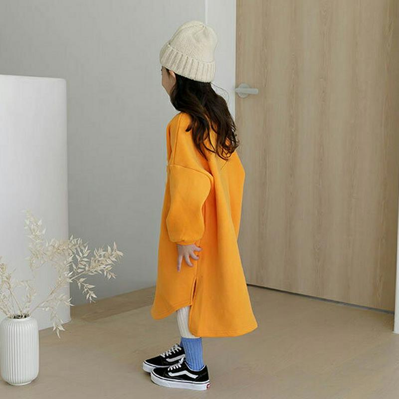 【キッズ20%OFF】裏起毛NiceNiceワンピース・u08421 キッズ【3~8才】【ops】【ワンピース ロング ロングワ