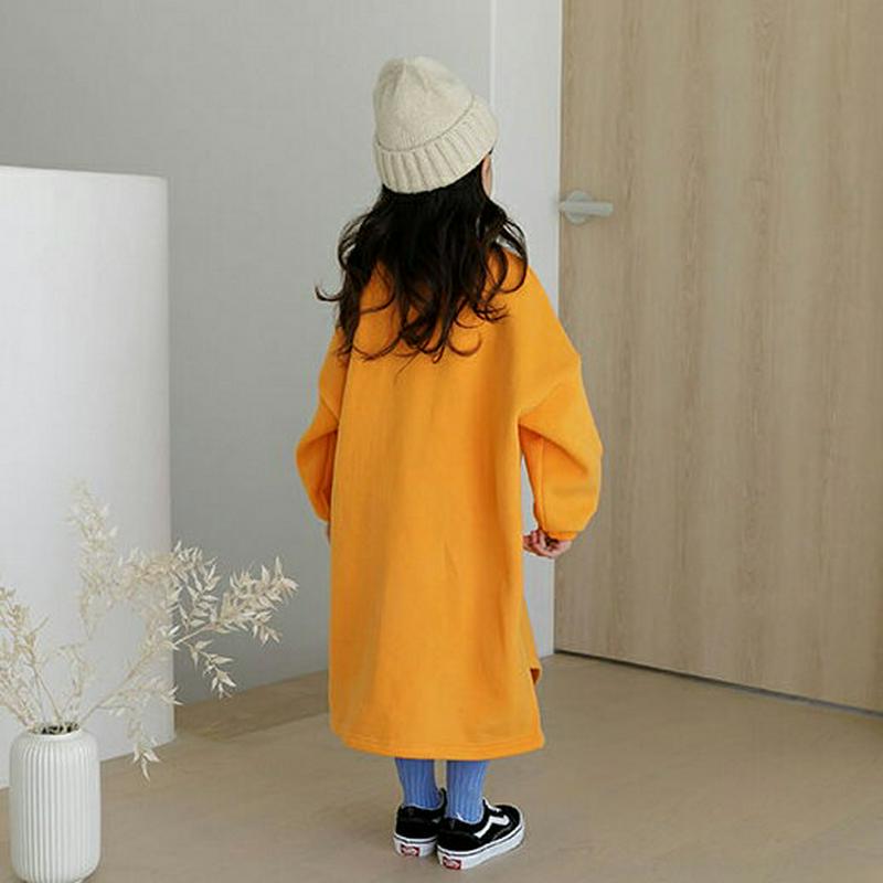 【キッズ20%OFF】裏起毛NiceNiceワンピース・u08421 キッズ【3~8才】【ops】【ワンピース ロング ロングワ