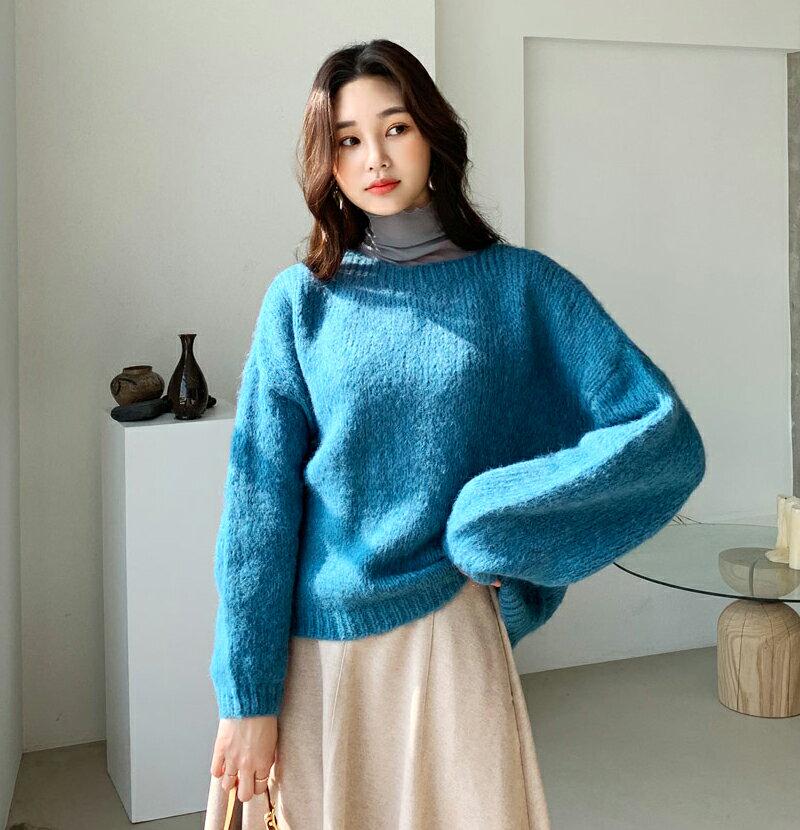 ボートネックニット・全4色・b61637 レディース【tops】【韓国 ファッション トップス ニット ニットトップス ロングス