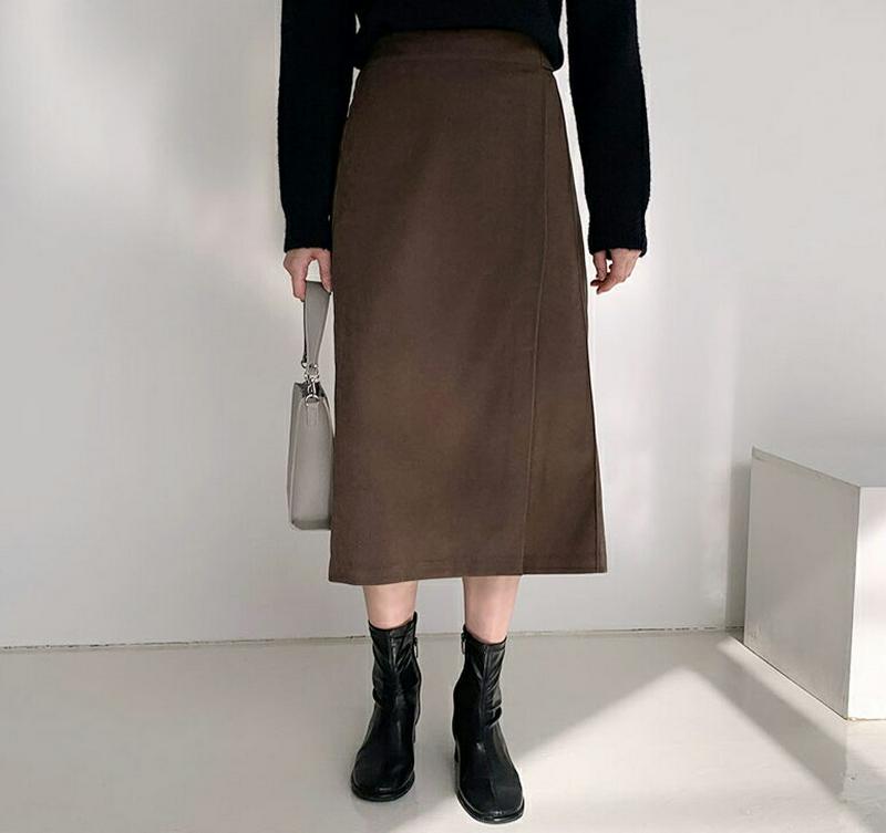 【新作10%OFF】サイドボタンダイアゴナルスカート・全4色・b61645 レディース【sk】【韓国 ファッション ボトムス ス